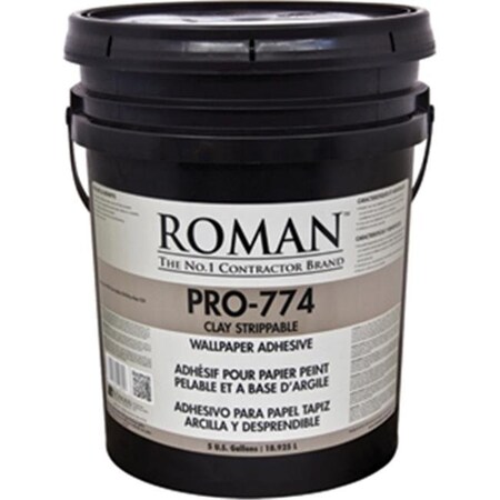 Roman Decorating Products Roman Decorating Products PRO-774 5 Gallon Clay Based Strippable Adhesive 17104106057